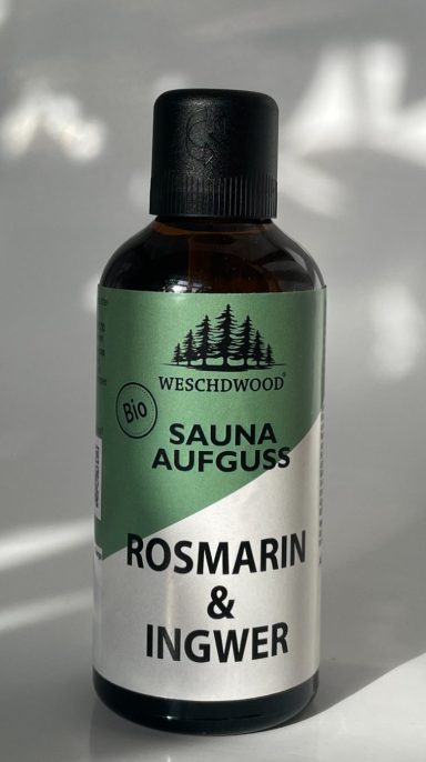 Weschdwood Saunaaufguss Saunaduft Rosmarin & Ingwer